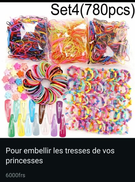 Set coiffure princesse 780 pièces