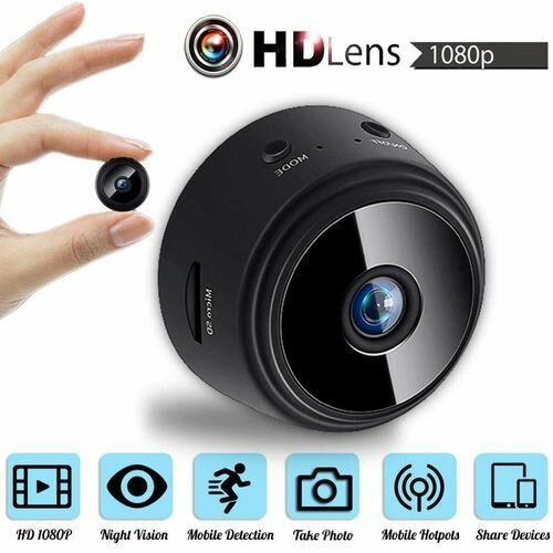 Caméra Mini 1080P HD Wi-Fi
