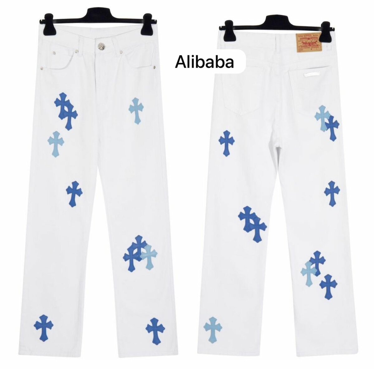 Jean décontracté artistique