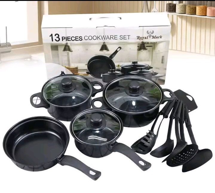 Ensemble de cuisine 13 pièces en acier inoxydable