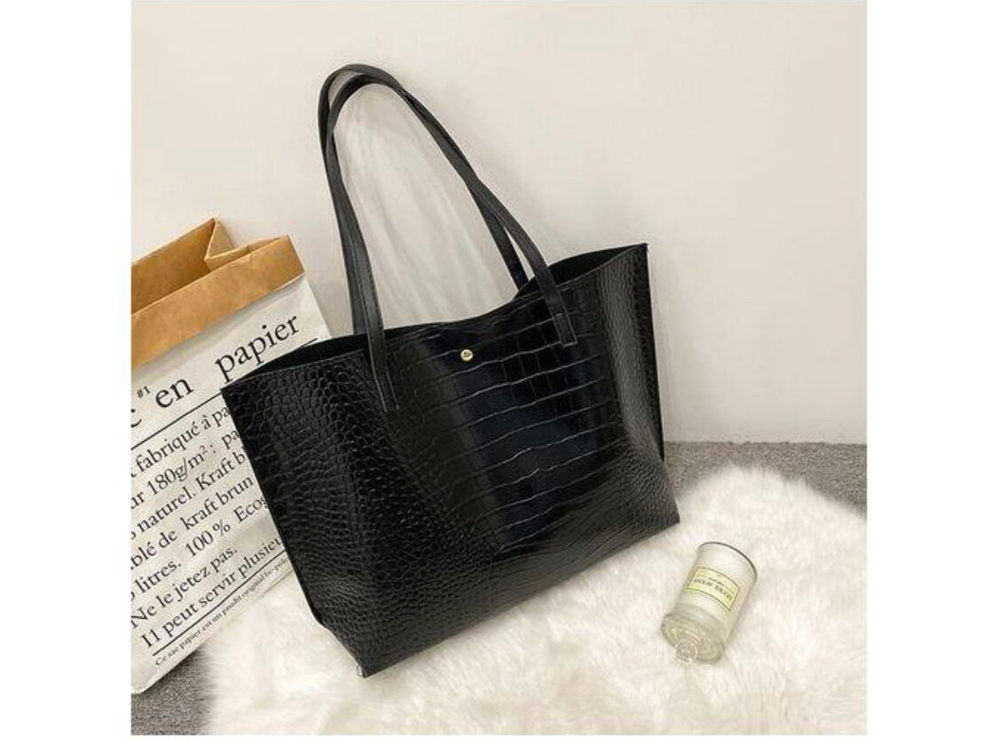 Sac cabas noir élégant