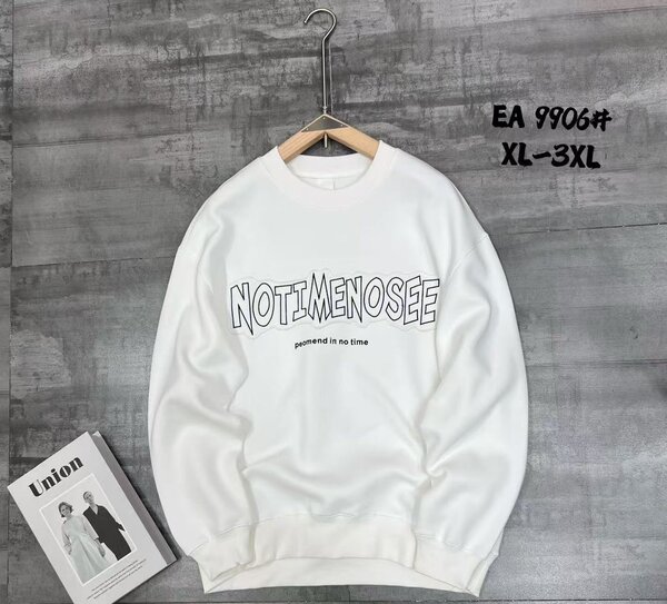 Sweatshirt blanc oversize
