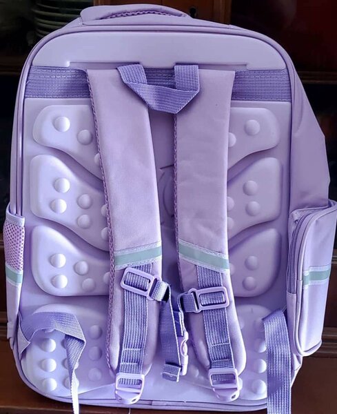 Sac à dos scolaire violet ergonomique