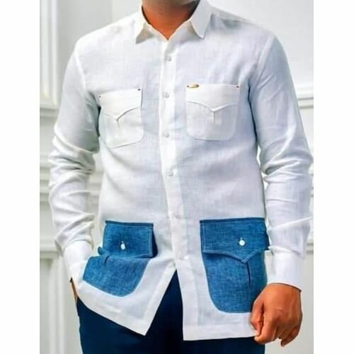 Chemise en lin avec poches