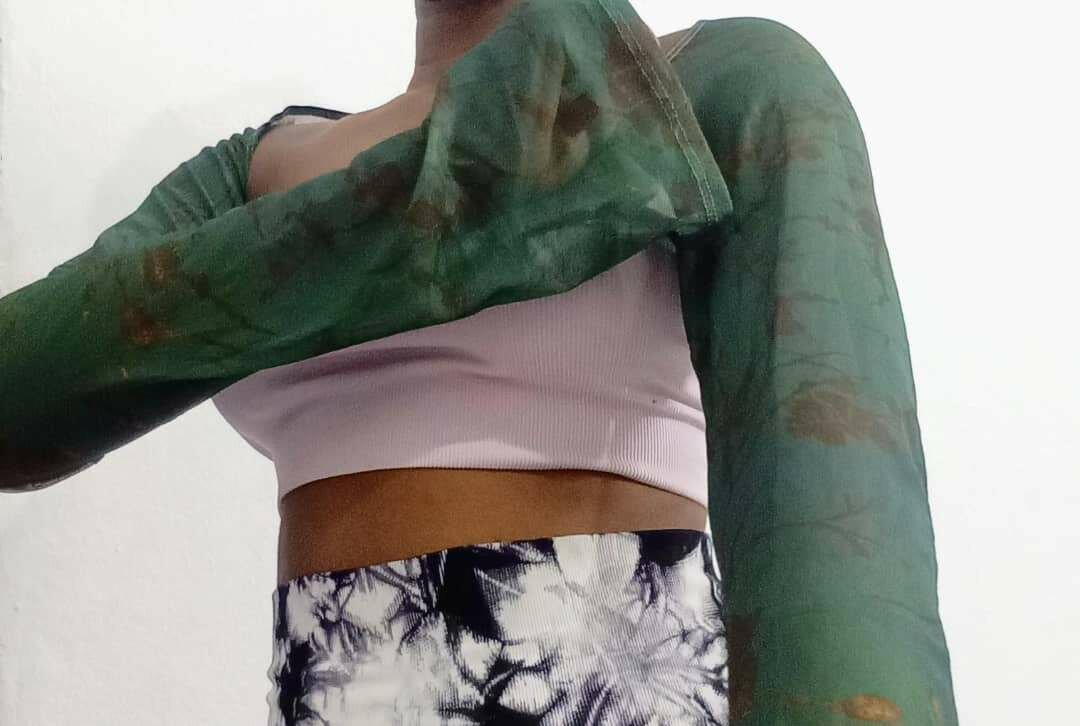 Top transparent manches longues