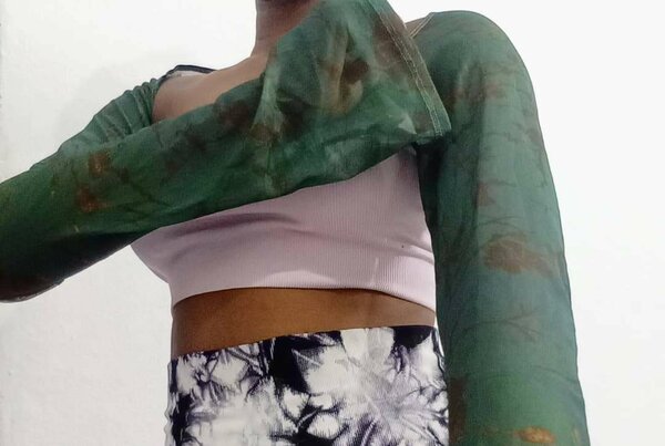 Top transparent manches longues