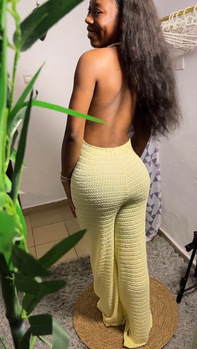 Combinaison jaune crochet