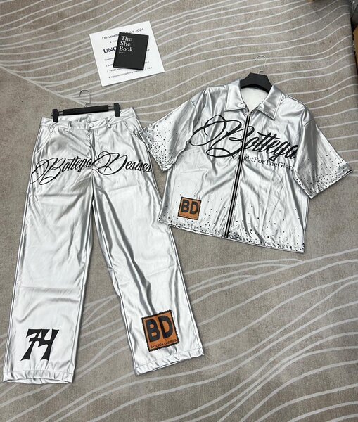 Ensemble argenté stylé Bottega