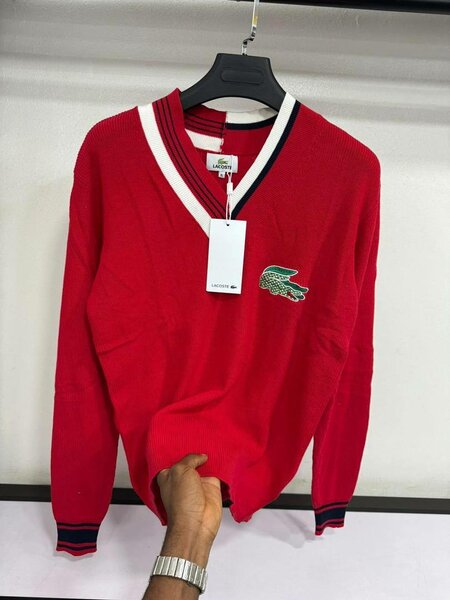 Pull col V homme élégant