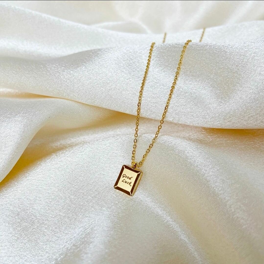 Gold "Good Luck" Necklace