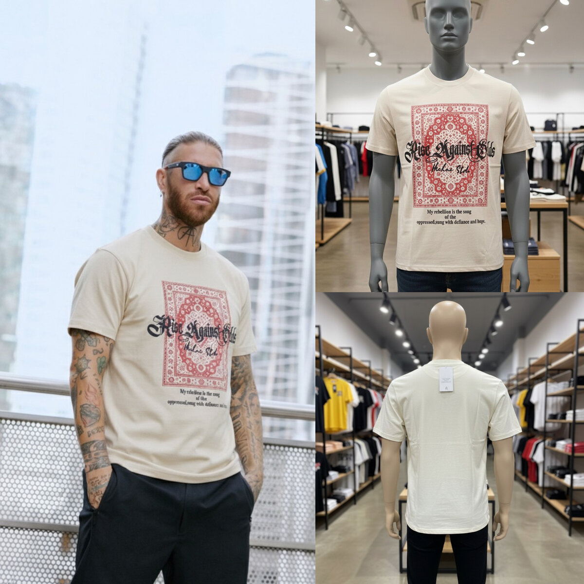 T-shirt graphique urbaine