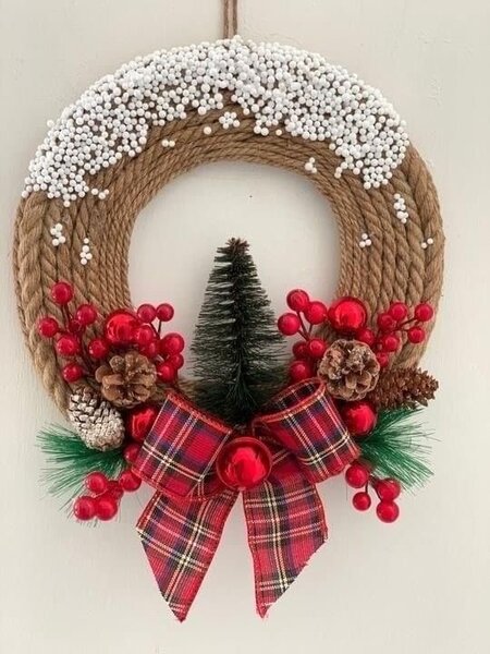 Couronne de Noël Naturaliste