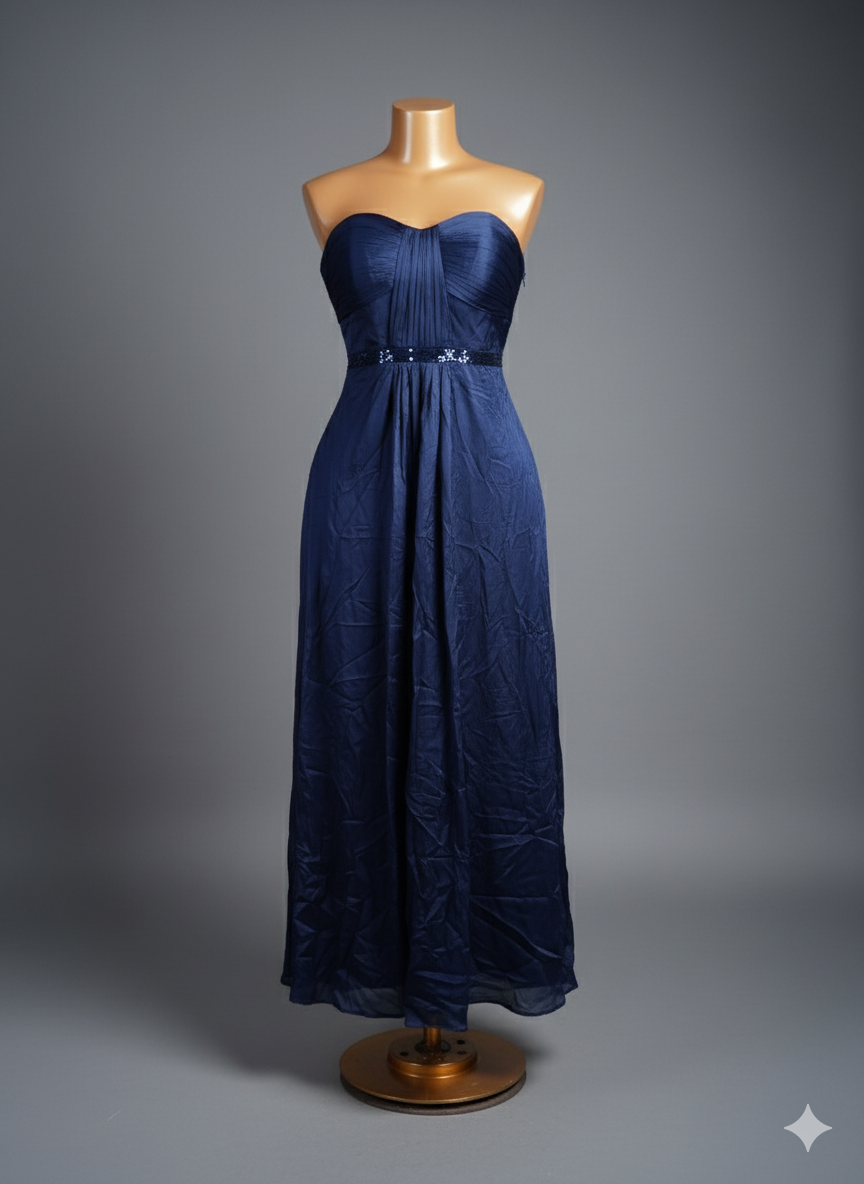 Robe de soirée bleu élégante