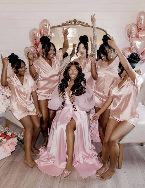 Ensemble de Satin Rose