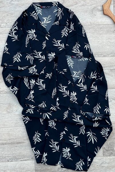 Chemise imprimée tropicale