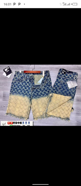 Rideaux transparents avec motif bleu