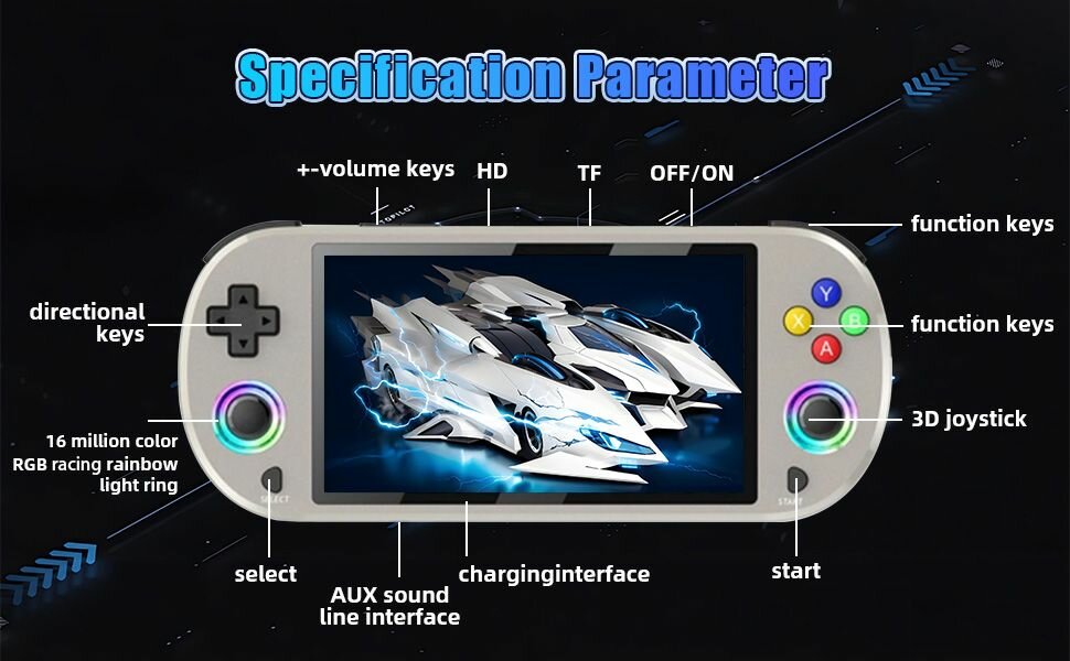 Manette de Jeu Portable RGB