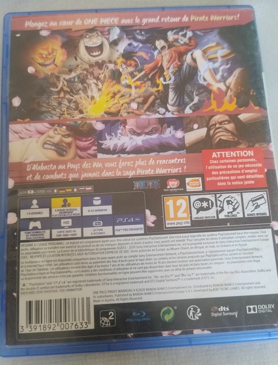 One Piece Pirate Warriors 4 PS4