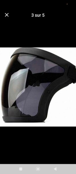 Masque de protection teinté