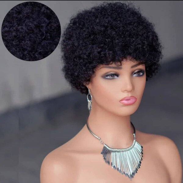 Afro naturelle effet mouillé