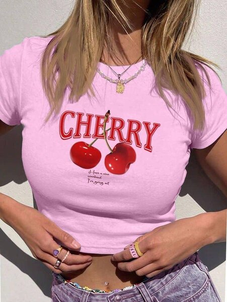 T-shirt court Colorado rose