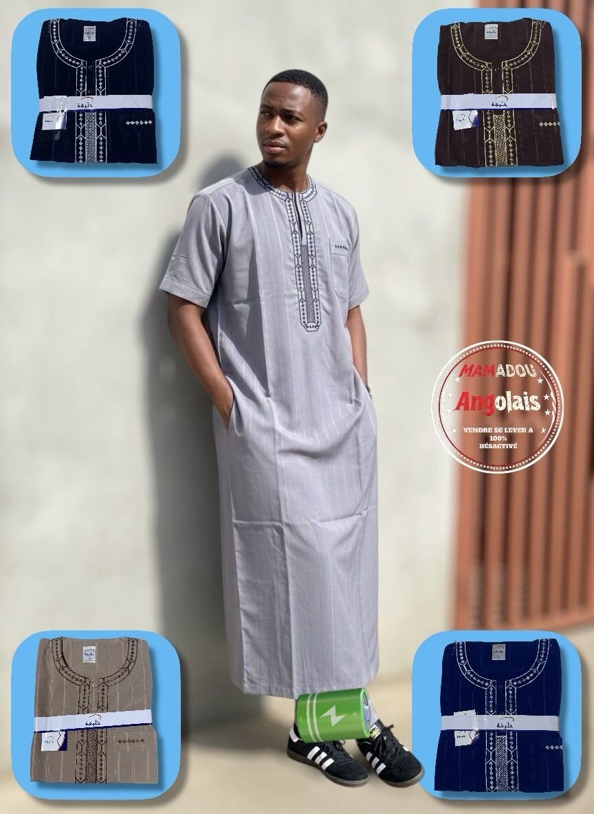 Boubou africain homme élégant