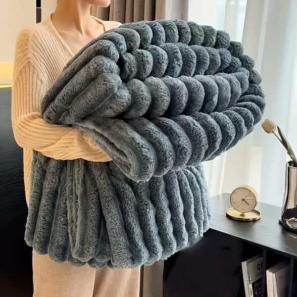Drap confort gris trois places