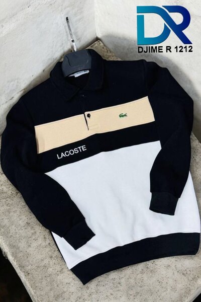 Lacoste - Sweat homme noir et blanc