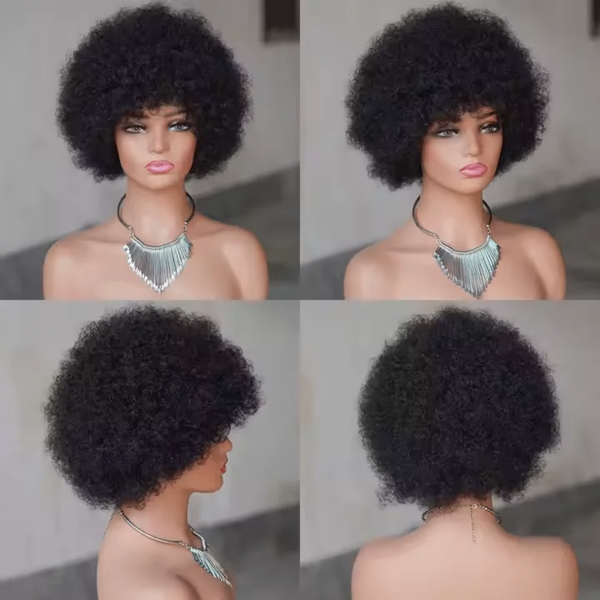 Perruque afro grande noire