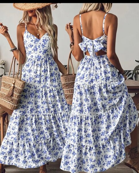 Robe d'été fleurie longue