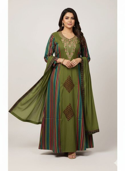 Robe Anarkali Éthnique Chic