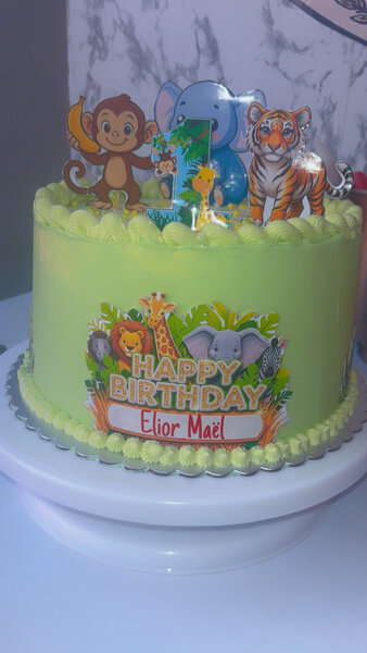Gâteau Anniversaire Jungle