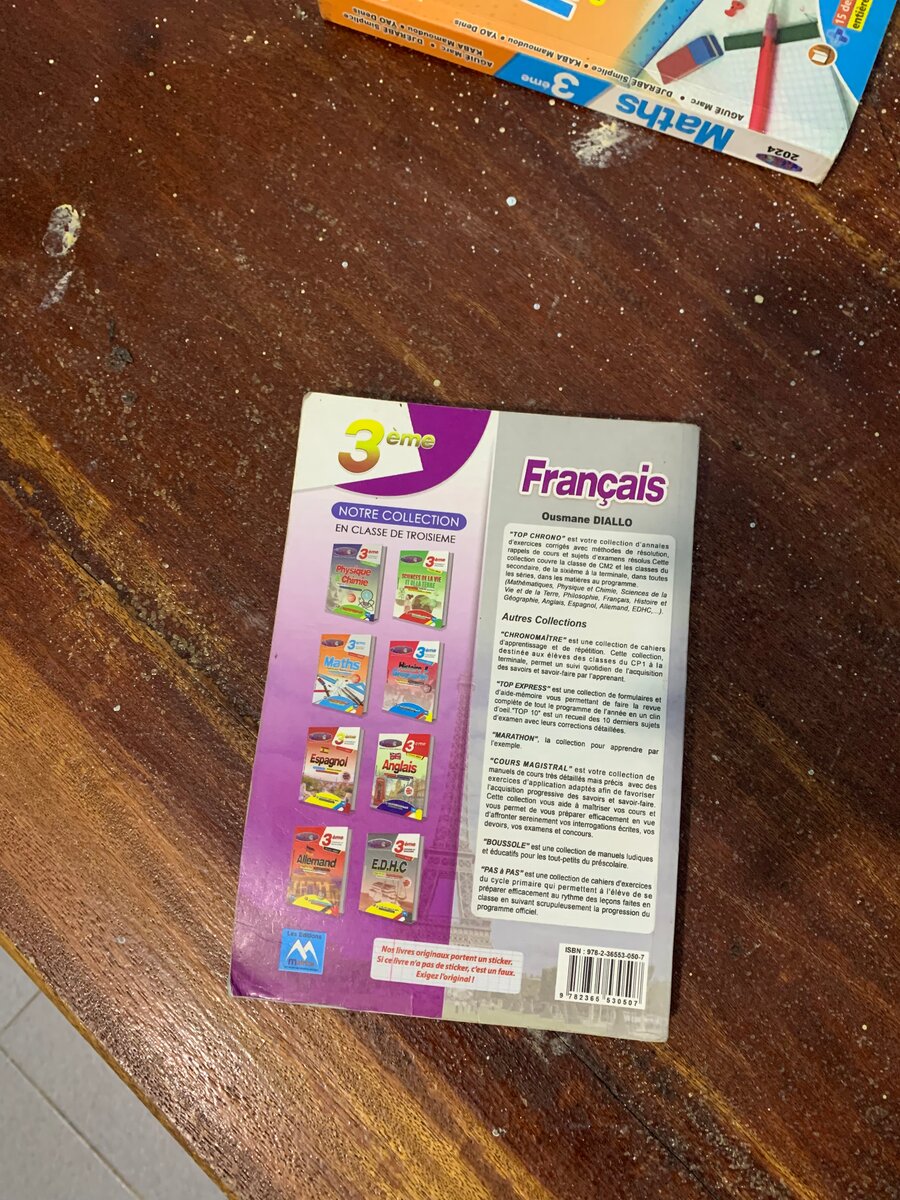 Top Chrono Français 3ème