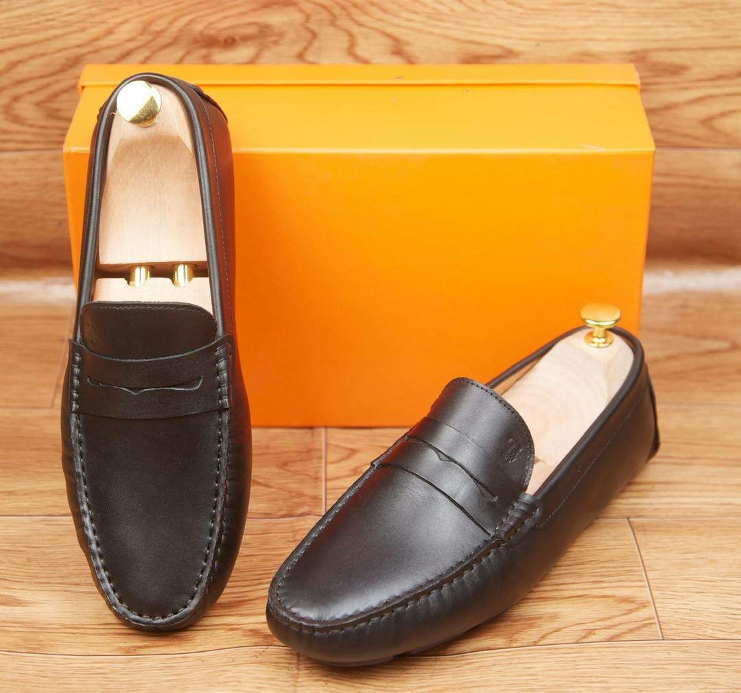Mocassins en cuir pour hommes
