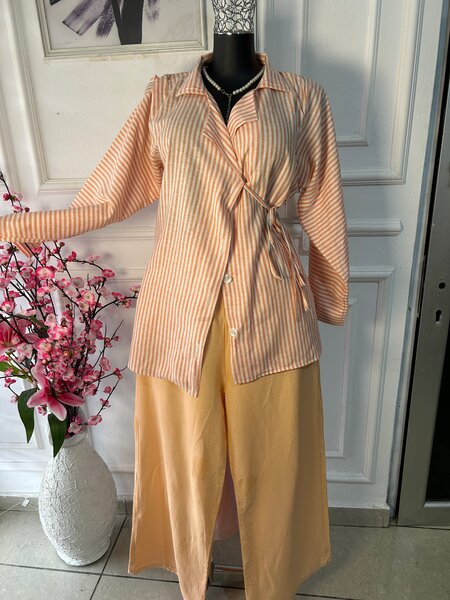 Veste rayée tendance femme