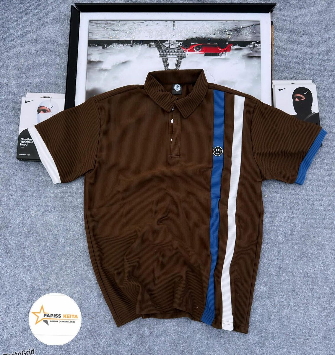 Polo rayé élégant