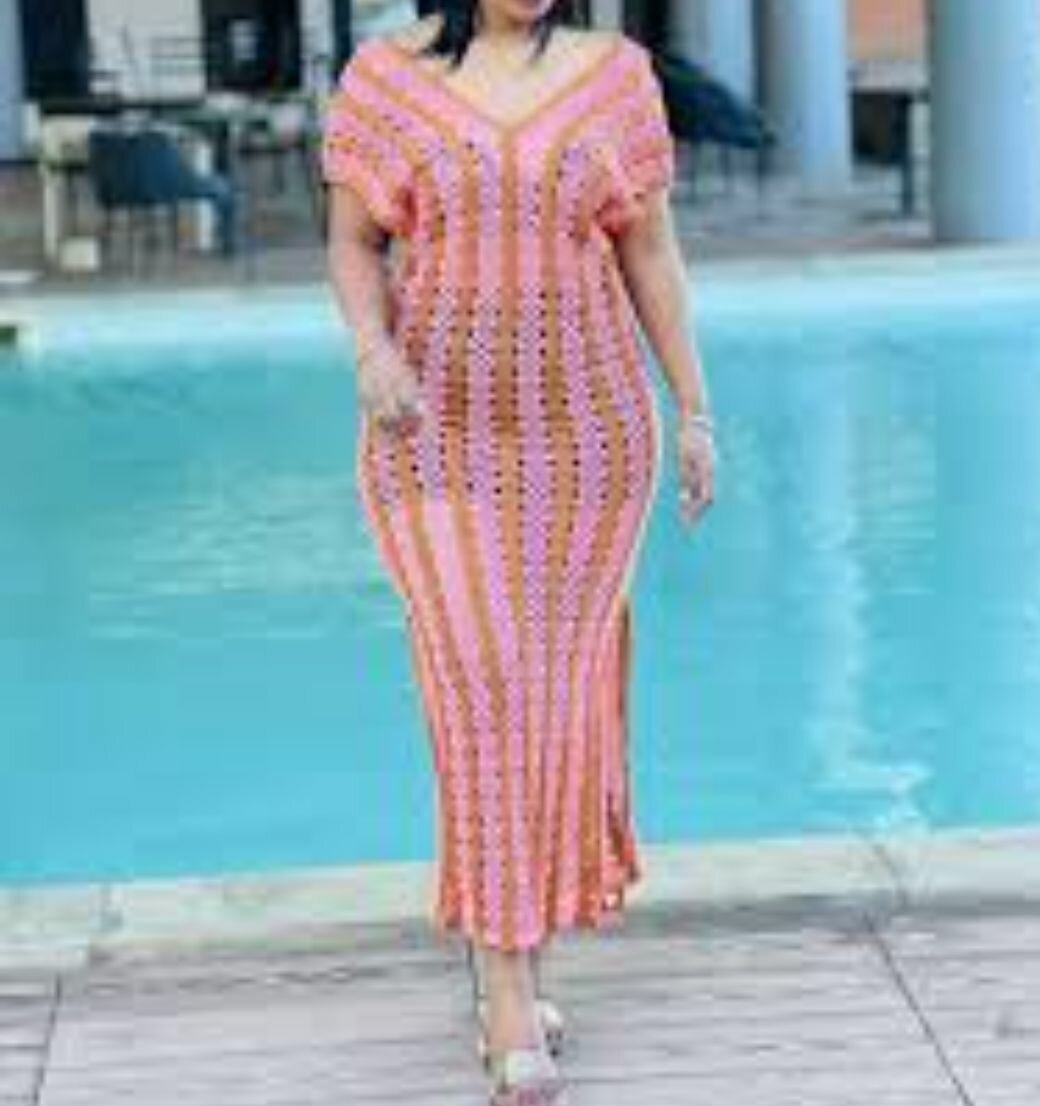 Robe longue crochet été