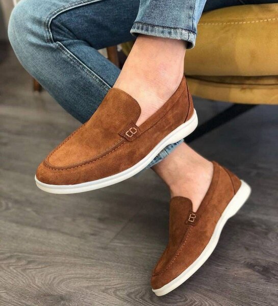 Mocassins en daim pour hommes