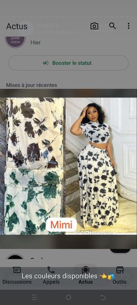 Robe longue à imprimé floral