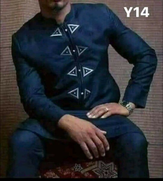 Ensemble African brodé élégant