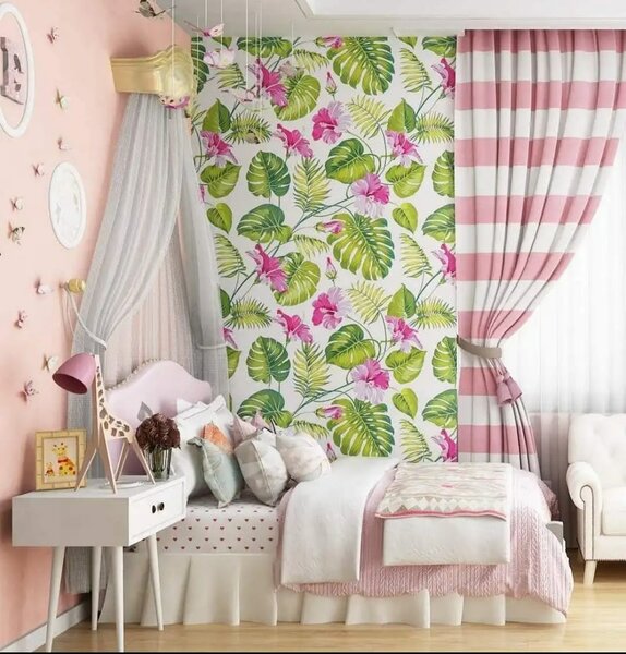 Papier Peint Floral Élégant