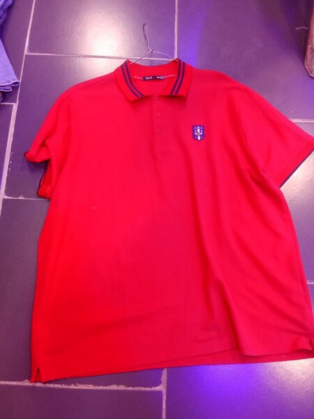 Polo rouge classique homme