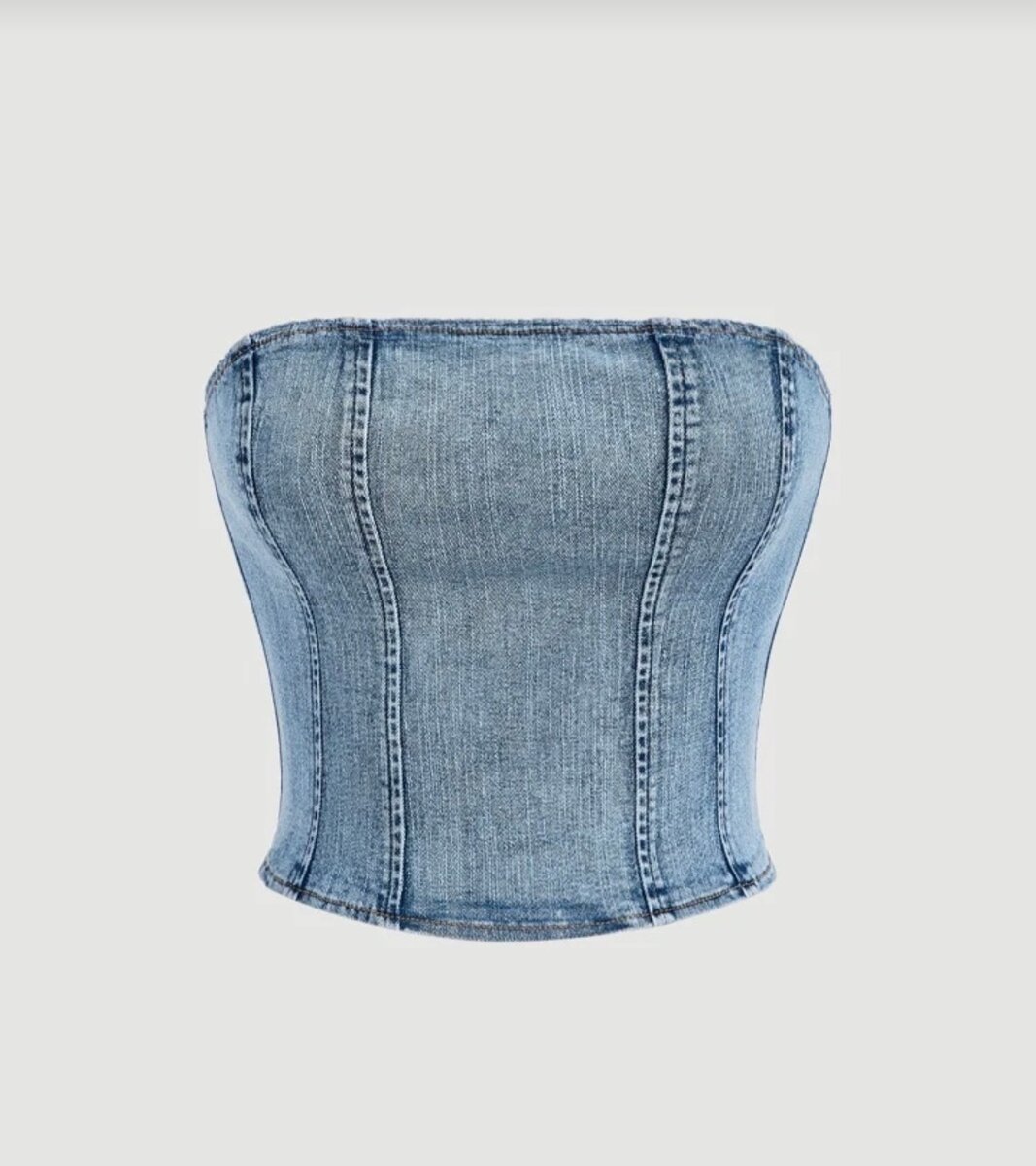 Bustier en denim tendance