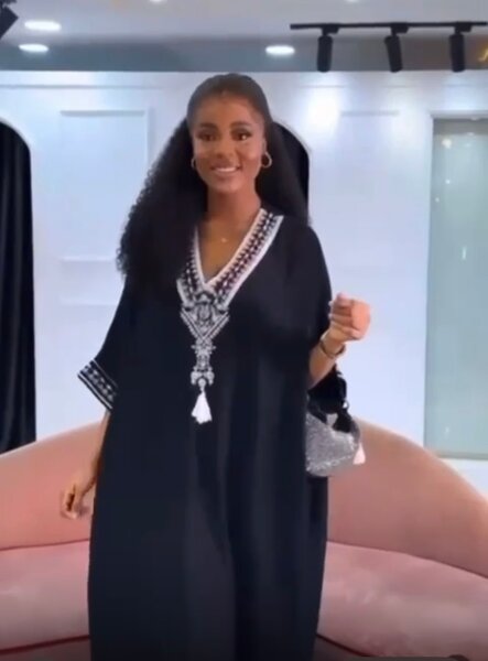 Robe Caftan Élegant Femme