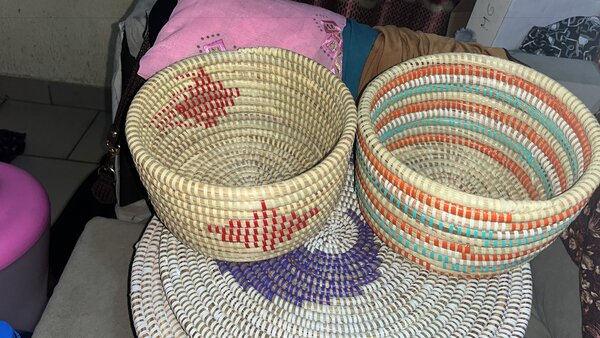 Paniers en osier décoratifs