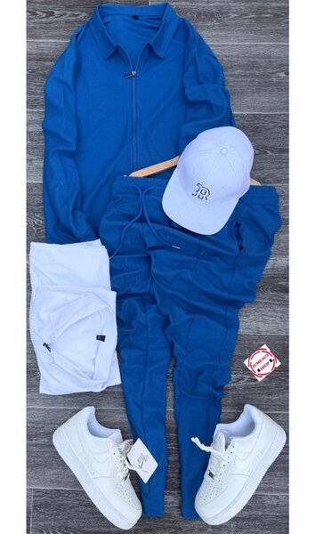 Ensemble de sport bleu pour hommes