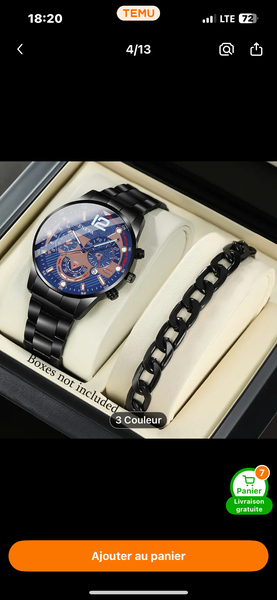 Montre Homme avec Bracelet