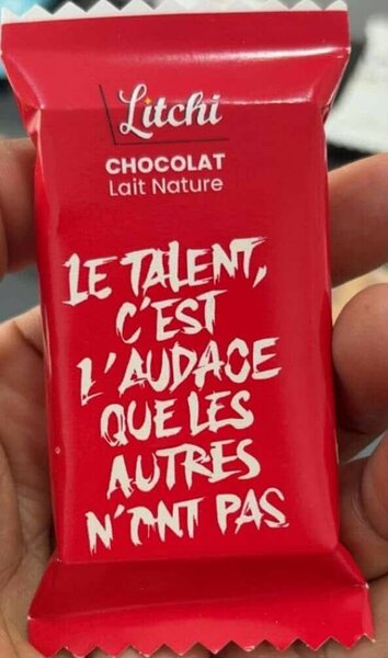 Chocolat Lait Nature Litchi