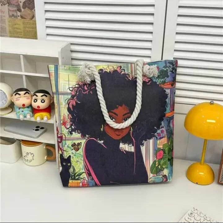 Sac cabas illustré femme stylée