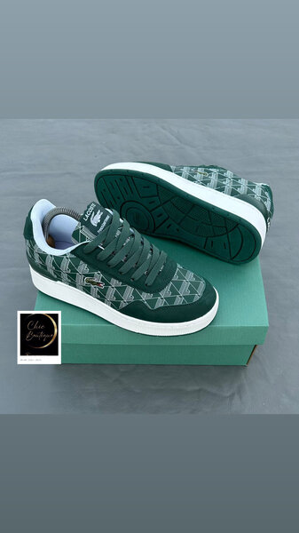 Baskets tendance Lacoste vertes
